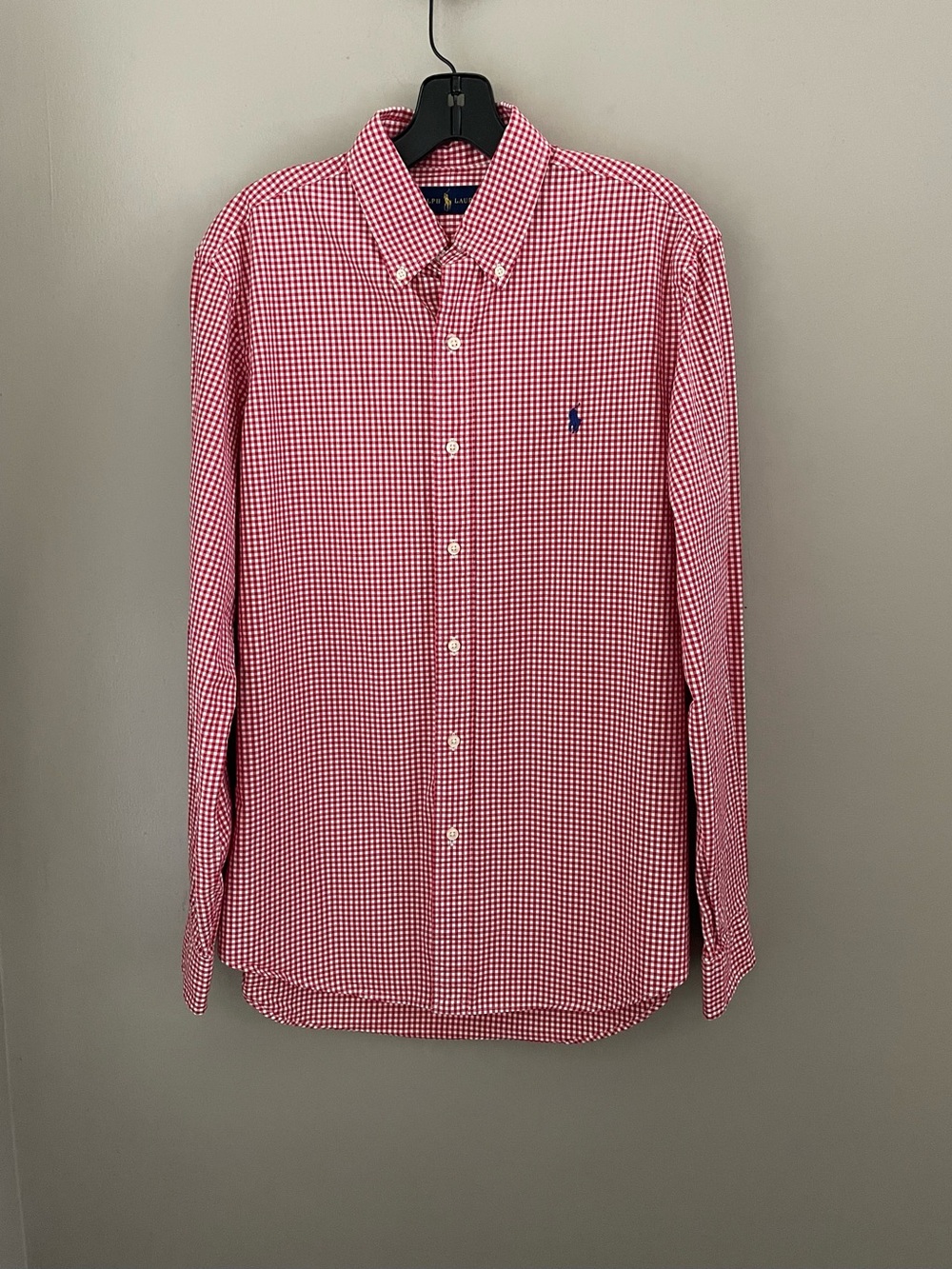 Ralph Lauren Red Gingham Button Down Shirt